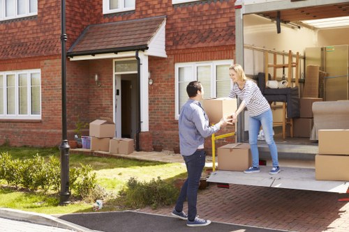 Removals team planning a move in Whitecity
