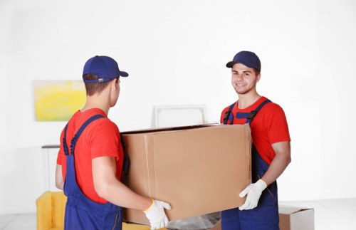 Removal van loaded for a flat removals service in Whitecity