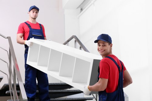 Professional house removals in Whitecity with moving van and boxes