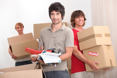 Packed household items prepared for long-term storage in Whitecity