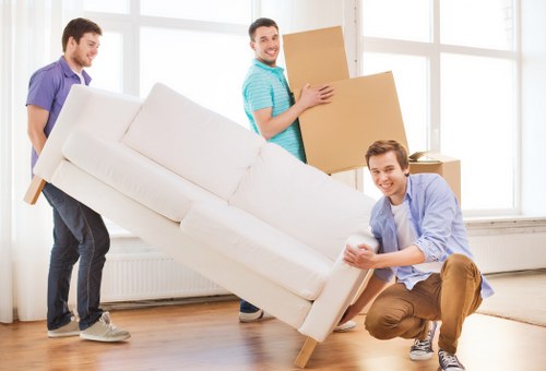 Business relocation in Whitecity with organised office furniture and moving equipment