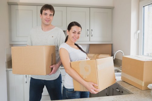 Furniture being loaded during Whitecity removals